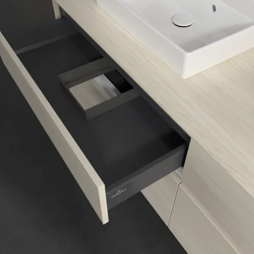 VILLEROY BOCH Toaletní skříňka Collaro, 4 výsuvy, 1600 x 548 x 500 mm, bílý dub / bílý dub #C02100AA, obrázek 7