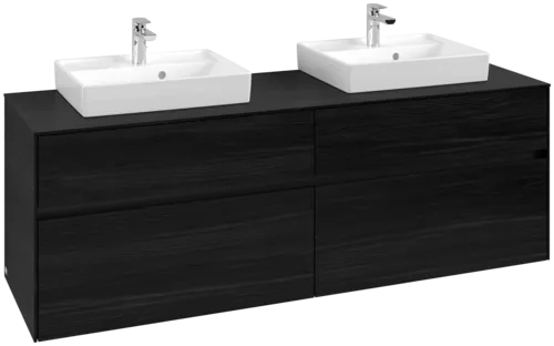 VILLEROY BOCH Toaletní skříňka Collaro, 4 výsuvy, 1600 x 548 x 500 mm, černý dub / černý dub #C02100AB