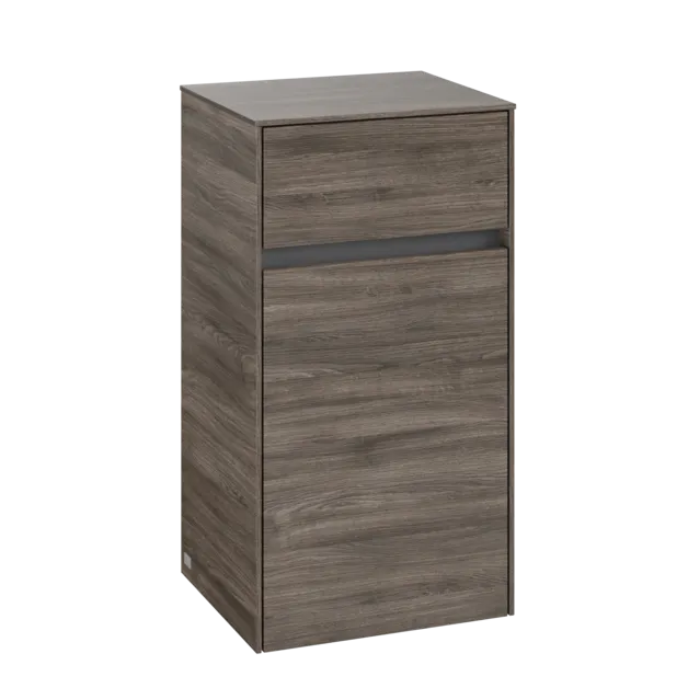 VILLEROY BOCH Boční skříňka Collaro, 1 dvířka, 1 zásuvka, 404 x 748 x 349 mm, dub kamenný #C03200RK
