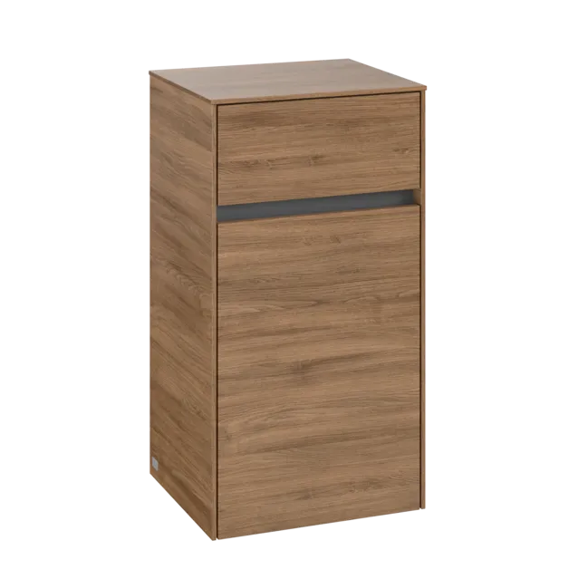 VILLEROY BOCH Boční skříňka Collaro, 1 dvířka, 1 zásuvka, 404 x 748 x 349 mm, dub Kansas #C03200RH