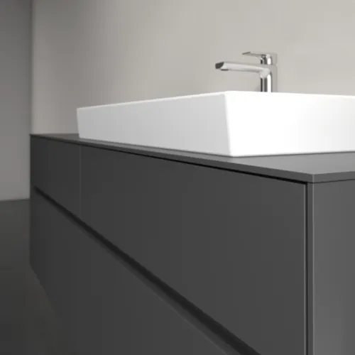VILLEROY BOCH Toaletní skříňka Collaro, 4 výsuvy, 1600 x 548 x 500 mm, grafitová / grafitová #C02700VR, obrázek 5
