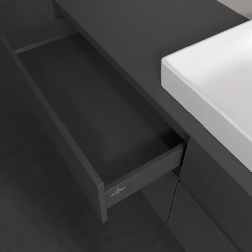 VILLEROY BOCH Toaletní skříňka Collaro, 4 výsuvy, 1600 x 548 x 500 mm, grafitová / grafitová #C02700VR, obrázek 7