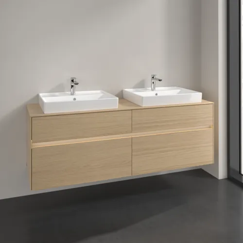 VILLEROY BOCH Toaletní skříňka Collaro, s osvětlením, 4 výsuvy, 1600 x 548 x 500 mm, severský dub / severský dub #C024B0VJ, obrázek 2