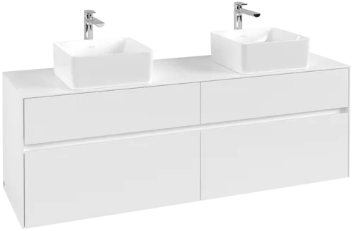 VILLEROY BOCH Toaletní skříňka Collaro, 4 výsuvy, 1600 x 548 x 500 mm, bílá matná / bílá matná #C05200MS