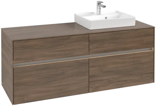 VILLEROY BOCH Toaletní skříňka Collaro, s osvětlením, 4 výsuvy, 1400 x 548 x 500 mm, Arizona Oak / Arizona Oak #C075B0VH