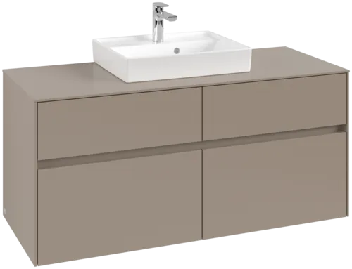 VILLEROY BOCH Toaletní skříňka Collaro, 4 výsuvy, 1200 x 548 x 500 mm, taupe / taupe #C07000VM