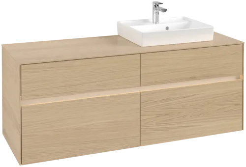 VILLEROY BOCH Toaletní skříňka Collaro, s osvětlením, 4 výsuvy, 1400 x 548 x 500 mm, severský dub / severský dub #C075B0VJ