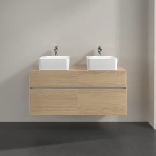 VILLEROY BOCH Toaletní skříňka Collaro, s osvětlením, 4 výsuvy, 1200 x 548 x 500 mm, severský dub / severský dub #C044B0VJ, obrázek 3