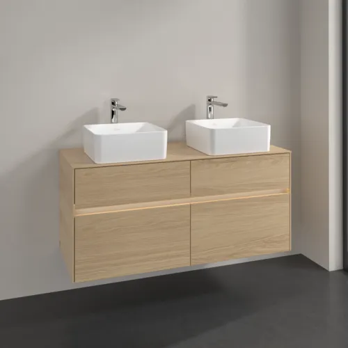 VILLEROY BOCH Toaletní skříňka Collaro, s osvětlením, 4 výsuvy, 1200 x 548 x 500 mm, severský dub / severský dub #C044B0VJ, obrázek 2
