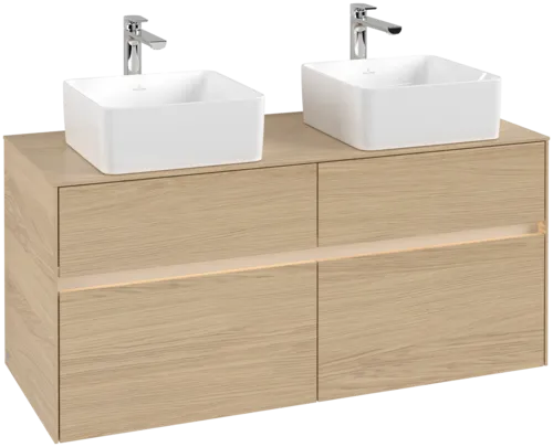 VILLEROY BOCH Toaletní skříňka Collaro, s osvětlením, 4 výsuvy, 1200 x 548 x 500 mm, severský dub / severský dub #C044B0VJ