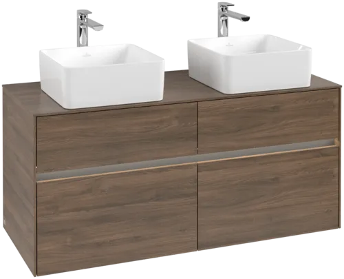 VILLEROY BOCH Toaletní skříňka Collaro, s osvětlením, 4 výsuvy, 1200 x 548 x 500 mm, Arizona Oak / Arizona Oak #C044B0VH
