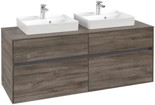 VILLEROY BOCH Toaletní skříňka Collaro, 4 výsuvy, 1400 x 548 x 500 mm, dub kamenný #C07600RK