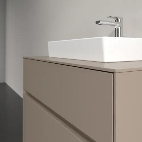 VILLEROY BOCH Toaletní skříňka Collaro, 2 výsuvy, 800 x 548 x 500 mm, taupe / taupe #C06900VM, obrázek 5