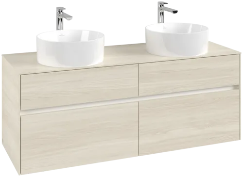 VILLEROY BOCH Toaletní skříňka Collaro, 4 výsuvy, 1400 x 548 x 500 mm, bílý dub / bílý dub #C04800AA
