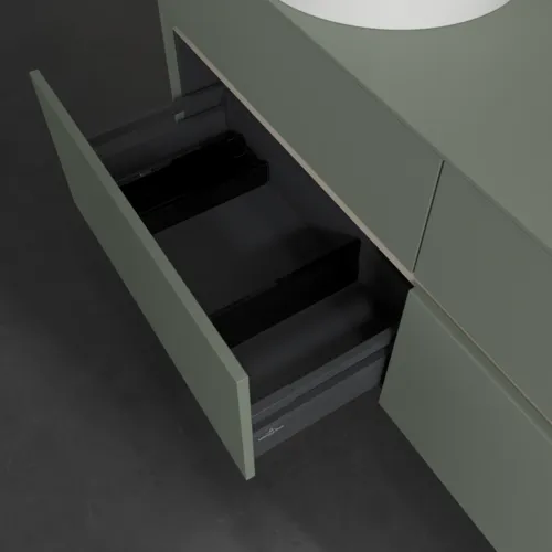 VILLEROY BOCH Toaletní skříňka Collaro, 4 výsuvy, 1400 x 548 x 500 mm, Soft Green / Soft Green #C04800AF, obrázek 6