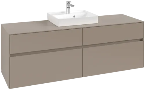 VILLEROY BOCH Toaletní skříňka Collaro, 4 výsuvy, 1600 x 548 x 500 mm, taupe / taupe #C07700VM