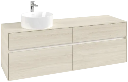 VILLEROY BOCH Toaletní skříňka Collaro, 4 výsuvy, 1600 x 548 x 500 mm, bílý dub / bílý dub #C05000AA