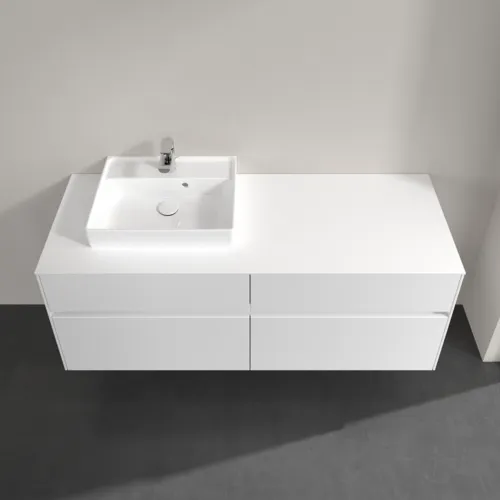 VILLEROY BOCH Toaletní skříňka Collaro, s osvětlením, 4 výsuvy, 1400 x 548 x 500 mm, bílá matná / bílá matná #C074B0MS, obrázek 4