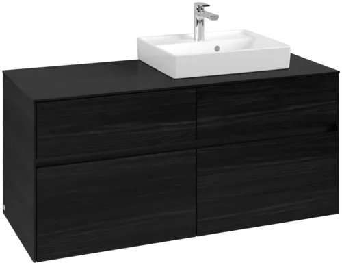 VILLEROY BOCH Toaletní skříňka Collaro, 4 výsuvy, 1200 x 548 x 500 mm, černý dub / černý dub #C07200AB