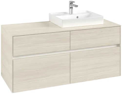 VILLEROY BOCH Toaletní skříňka Collaro, 4 výsuvy, 1200 x 548 x 500 mm, bílý dub / bílý dub #C07200AA
