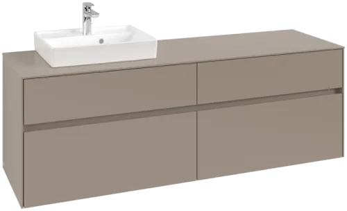 VILLEROY BOCH Toaletní skříňka Collaro, 4 výsuvy, 1600 x 548 x 500 mm, taupe / taupe #C07800VM