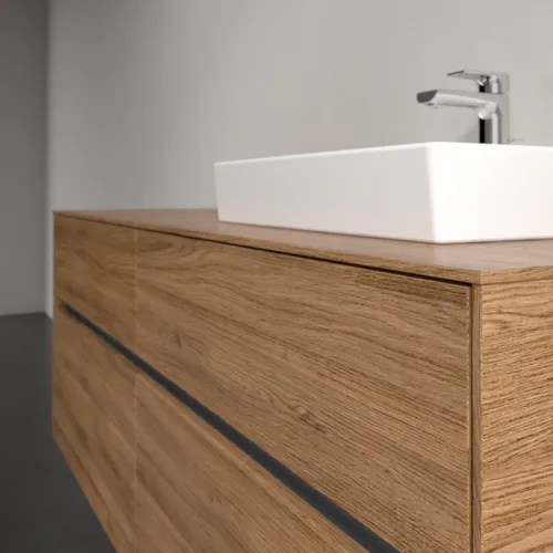 VILLEROY BOCH Toaletní skříňka Collaro, s osvětlením, 4 výsuvy, 1400 x 548 x 500 mm, dub Kansas #C075B0RH, obrázek 6