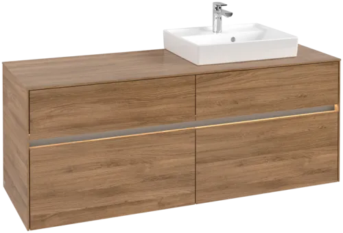 VILLEROY BOCH Toaletní skříňka Collaro, s osvětlením, 4 výsuvy, 1400 x 548 x 500 mm, dub Kansas #C075B0RH