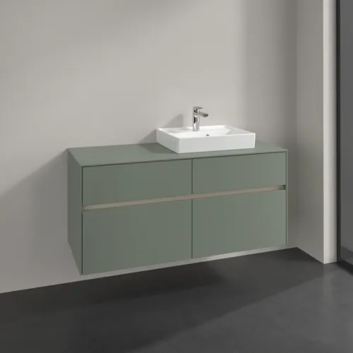 VILLEROY BOCH Toaletní skříňka Collaro, 4 výsuvy, 1200 x 548 x 500 mm, Soft Green / Soft Green #C07200AF, obrázek 2