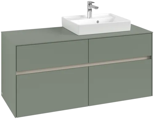 VILLEROY BOCH Toaletní skříňka Collaro, 4 výsuvy, 1200 x 548 x 500 mm, Soft Green / Soft Green #C07200AF