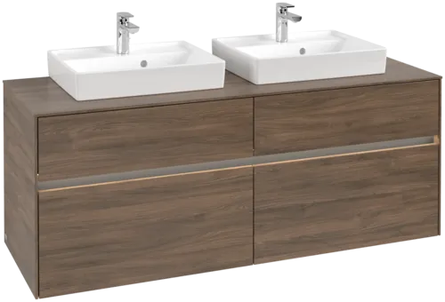 VILLEROY BOCH Toaletní skříňka Collaro, s osvětlením, 4 výsuvy, 1400 x 548 x 500 mm, Arizona Oak / Arizona Oak #C076B0VH