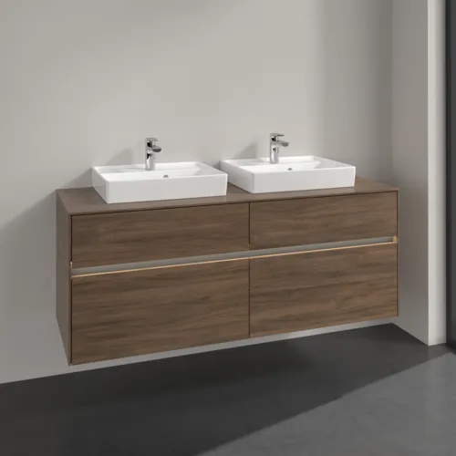VILLEROY BOCH Toaletní skříňka Collaro, s osvětlením, 4 výsuvy, 1400 x 548 x 500 mm, Arizona Oak / Arizona Oak #C076B0VH, obrázek 2