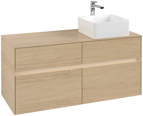 VILLEROY BOCH Toaletní skříňka Collaro, s osvětlením, 4 výsuvy, 1200 x 548 x 500 mm, severský dub / severský dub #C043B0VJ