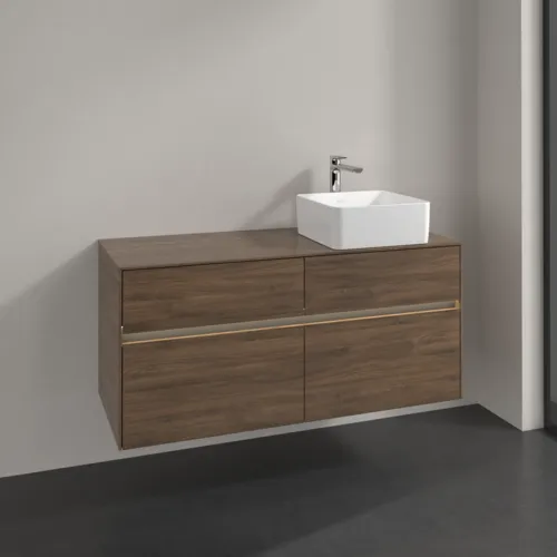 VILLEROY BOCH Toaletní skříňka Collaro, s osvětlením, 4 výsuvy, 1200 x 548 x 500 mm, Arizona Oak / Arizona Oak #C043B0VH, obrázek 2