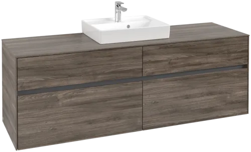 VILLEROY BOCH Toaletní skříňka Collaro, 4 výsuvy, 1600 x 548 x 500 mm, dub kamenný #C07700RK