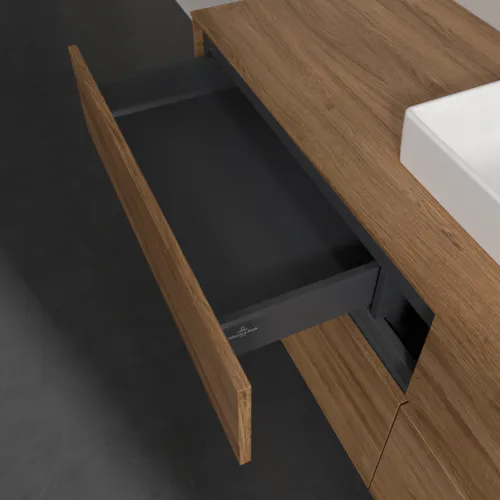 VILLEROY BOCH Toaletní skříňka Collaro, 4 výsuvy, 1600 x 548 x 500 mm, dub Kansas #C07700RH, obrázek 7