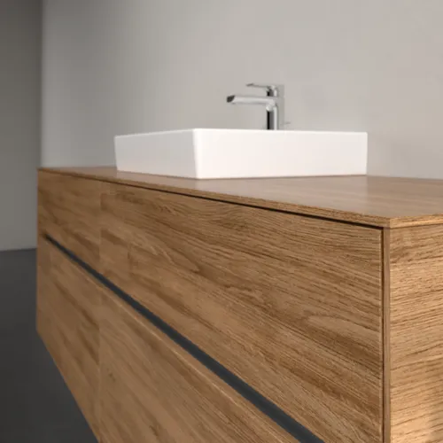 VILLEROY BOCH Toaletní skříňka Collaro, 4 výsuvy, 1600 x 548 x 500 mm, dub Kansas #C07700RH, obrázek 5