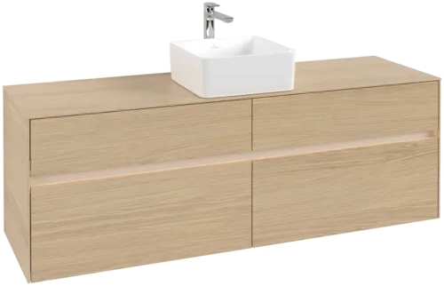 VILLEROY BOCH Toaletní skříňka Collaro, s osvětlením, 4 výsuvy, 1600 x 548 x 500 mm, severský dub / severský dub #C049B0VJ