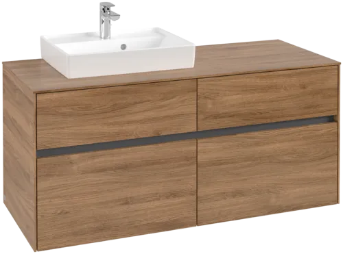 VILLEROY BOCH Toaletní skříňka Collaro, 4 výsuvy, 1200 x 548 x 500 mm, dub Kansas #C07100RH