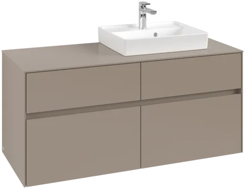 VILLEROY BOCH Toaletní skříňka Collaro, 4 výsuvy, 1200 x 548 x 500 mm, taupe / taupe #C07200VM