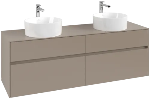 VILLEROY BOCH Toaletní skříňka Collaro, 4 výsuvy, 1600 x 548 x 500 mm, taupe / taupe #C05200VM