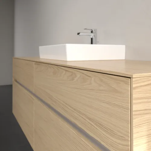 VILLEROY BOCH Toaletní skříňka Collaro, s osvětlením, 4 výsuvy, 1600 x 548 x 500 mm, severský dub / severský dub #C077B0VJ, obrázek 6