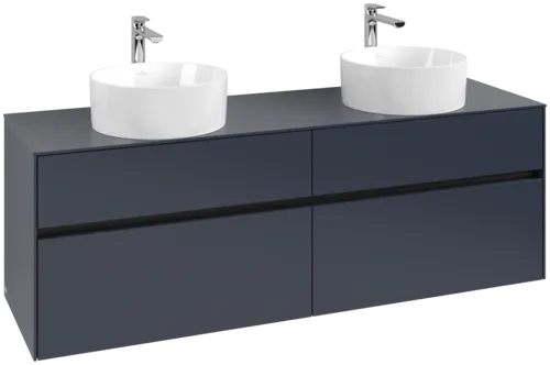 VILLEROY BOCH Toaletní skříňka Collaro, 4 výsuvy, 1600 x 548 x 500 mm, Marine Blue / Marine Blue #C05200VQ