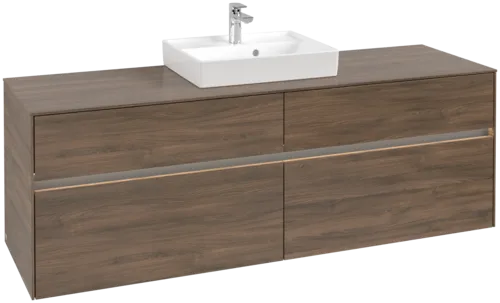 VILLEROY BOCH Toaletní skříňka Collaro, s osvětlením, 4 výsuvy, 1600 x 548 x 500 mm, Arizona Oak / Arizona Oak #C077B0VH