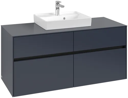 VILLEROY BOCH Toaletní skříňka Collaro, s osvětlením, 4 výsuvy, 1200 x 548 x 500 mm, Marine Blue / Marine Blue #C070B0VQ