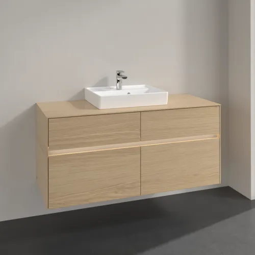 VILLEROY BOCH Toaletní skříňka Collaro, s osvětlením, 4 výsuvy, 1200 x 548 x 500 mm, severský dub / severský dub #C070B0VJ, obrázek 2