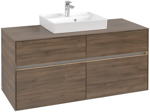 VILLEROY BOCH Toaletní skříňka Collaro, s osvětlením, 4 výsuvy, 1200 x 548 x 500 mm, Arizona Oak / Arizona Oak #C070B0VH