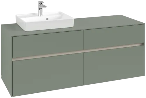 VILLEROY BOCH Toaletní skříňka Collaro, 4 výsuvy, 1400 x 548 x 500 mm, Soft Green / Soft Green #C07400AF