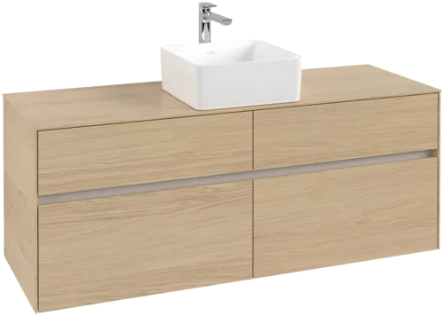 VILLEROY BOCH Toaletní skříňka Collaro, 4 výsuvy, 1400 x 548 x 500 mm, severský dub / severský dub #C04500VJ