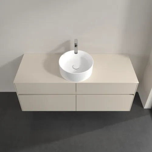 VILLEROY BOCH Toaletní skříňka Collaro, 4 výsuvy, 1400 x 548 x 500 mm, Cashmere Grey / Cashmere Grey #C04500VN, obrázek 4
