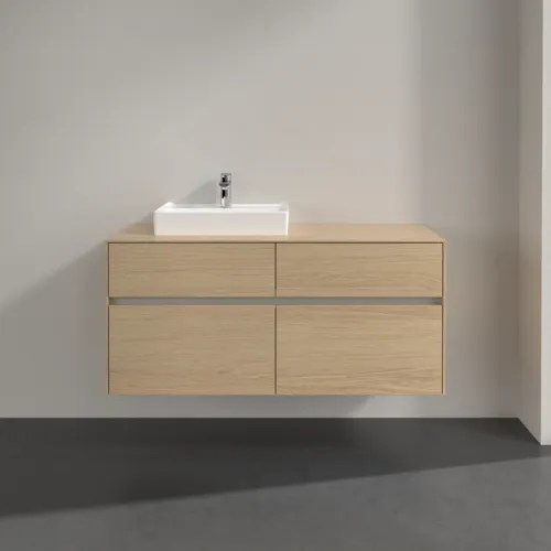 VILLEROY BOCH Toaletní skříňka Collaro, 4 výsuvy, 1200 x 548 x 500 mm, severský dub / severský dub #C07100VJ, obrázek 3